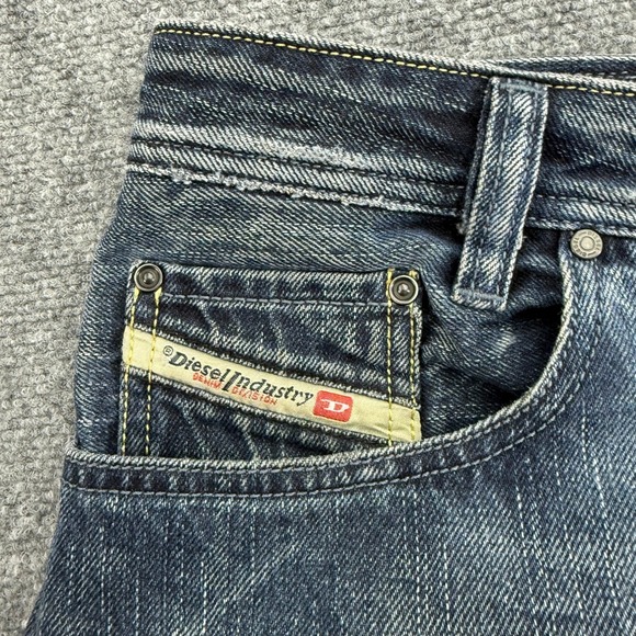 Diesel Jeans Mens 33x32 Koffha 008IT Bootcut Button Fly Italy Made - Picture 13 of 16